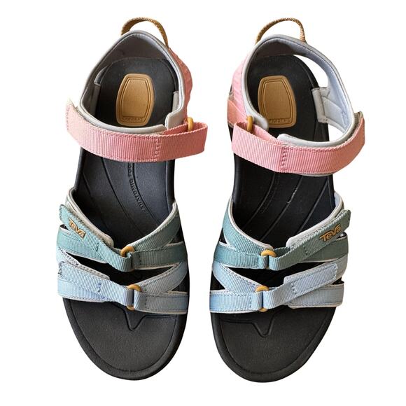 Teva Tirra Sandals Women's Size 8.5 Light Earth Multicolored Hiking Camping - Picture 2 of 9